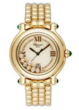 Chopard Happy Sport 27/6137-22 MOP 18K Yellow Gold Ladies Watch