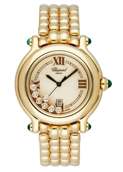 Chopard Happy Sport 27/6137-22 MOP 18K Yellow Gold Ladies Watch