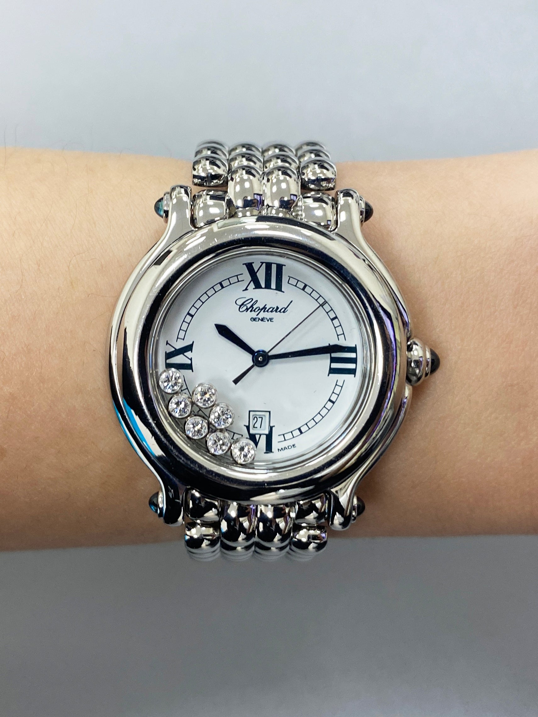 Chopard Happy Sport 27/8236-23 White Dial Ladies Watch