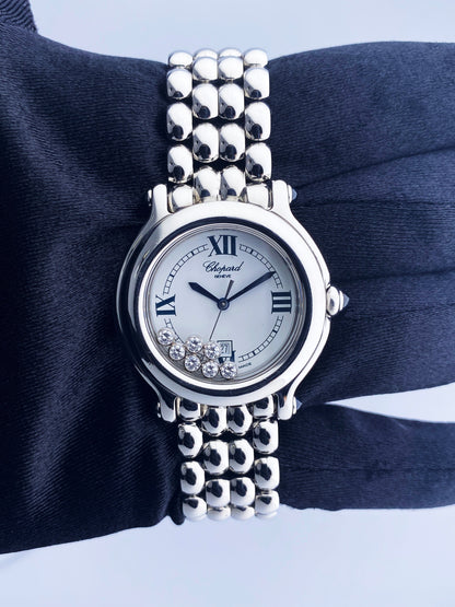 Chopard Happy Sport 27/8236-23 White Dial Ladies Watch