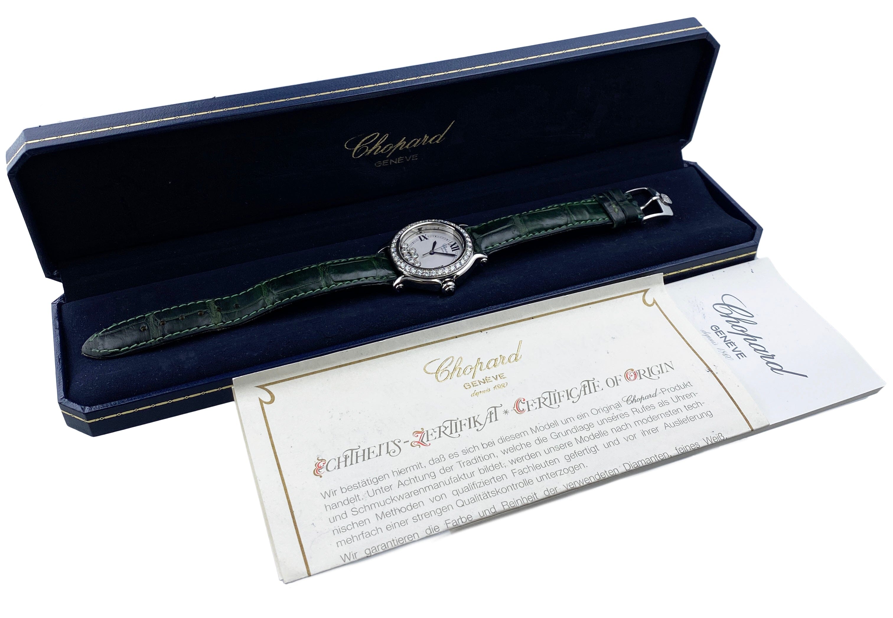 Chopard Happy Sport 27/8236-23 White Dial Ladies Watch Box