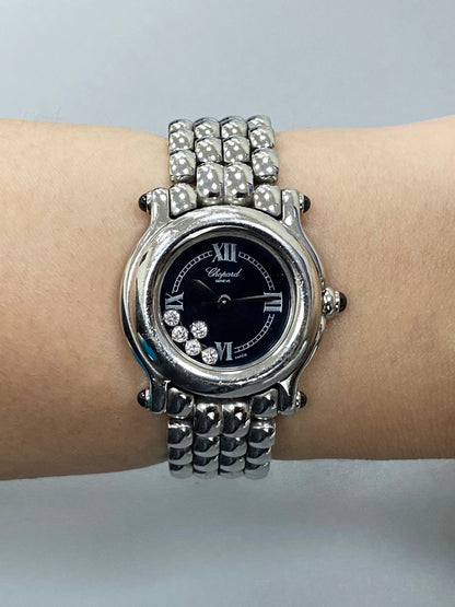 Chopard Happy Sport 27/8250-23 Black Dial Ladies Watch