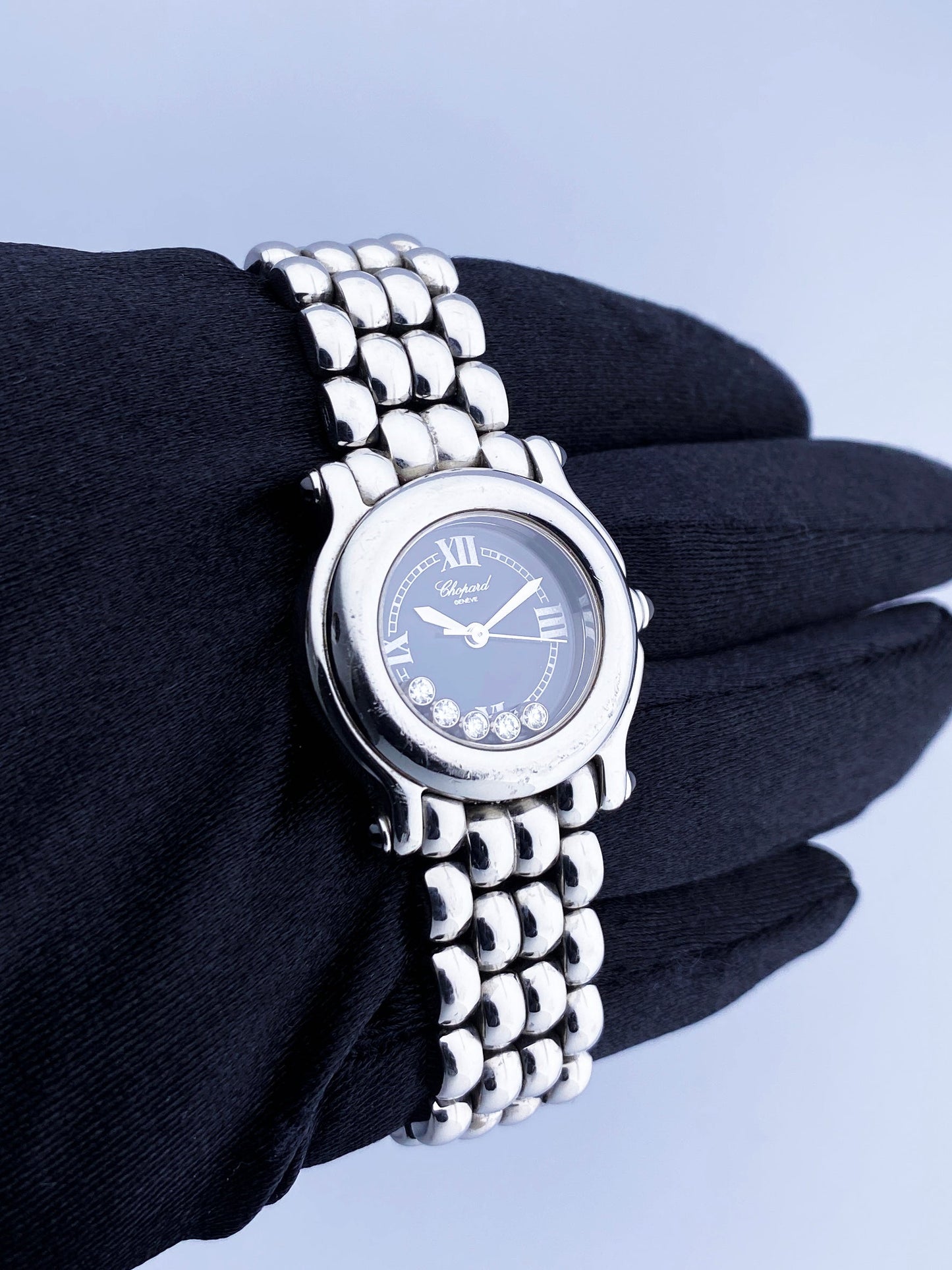 Chopard Happy Sport 27/8250-23 Black Dial Ladies Watch