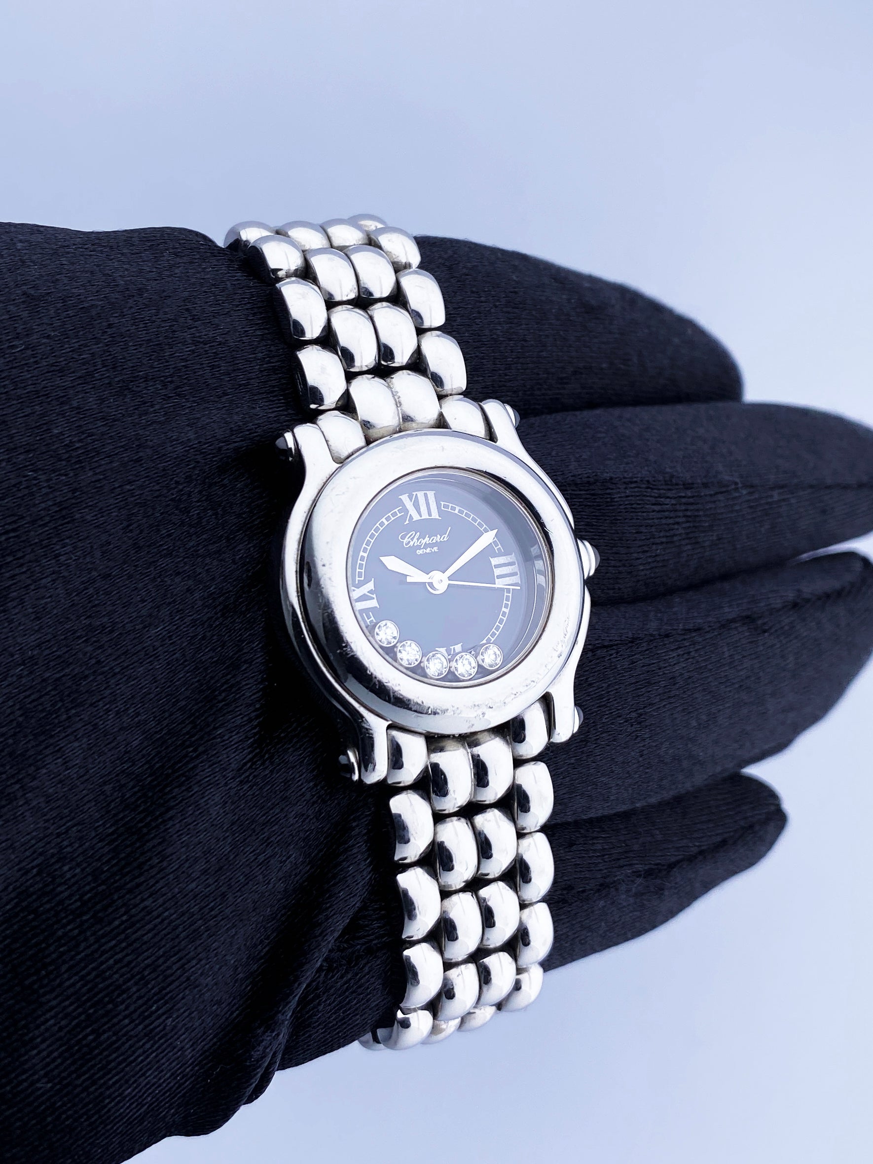 Chopard Happy Sport 27/8250-23 Black Dial Ladies Watch