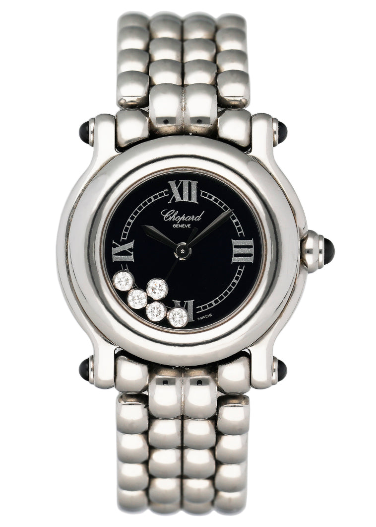Chopard Happy Sport 27/8250-23 Black Dial Ladies Watch