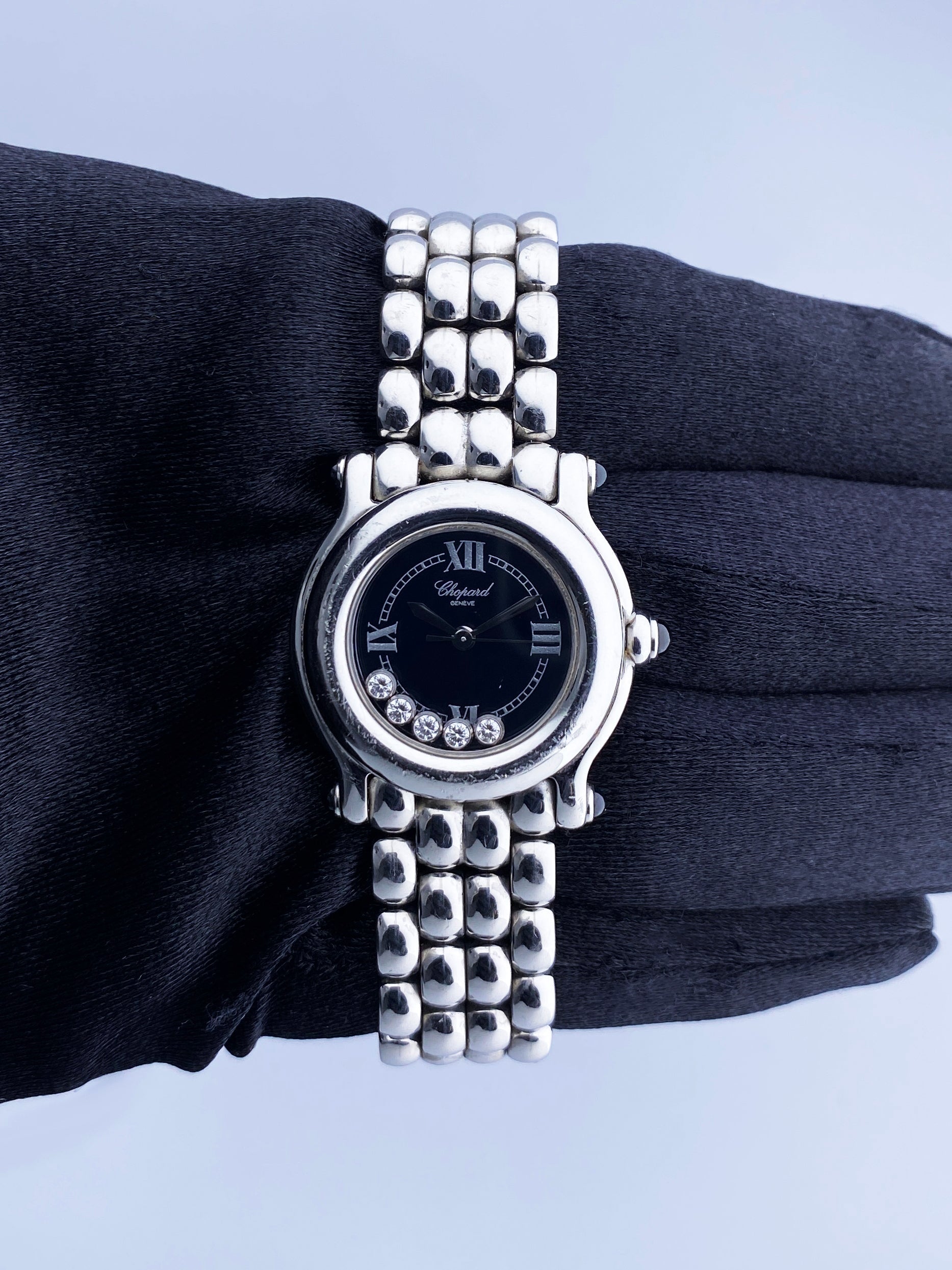 Chopard Happy Sport 27/8250-23 Black Dial Ladies Watch