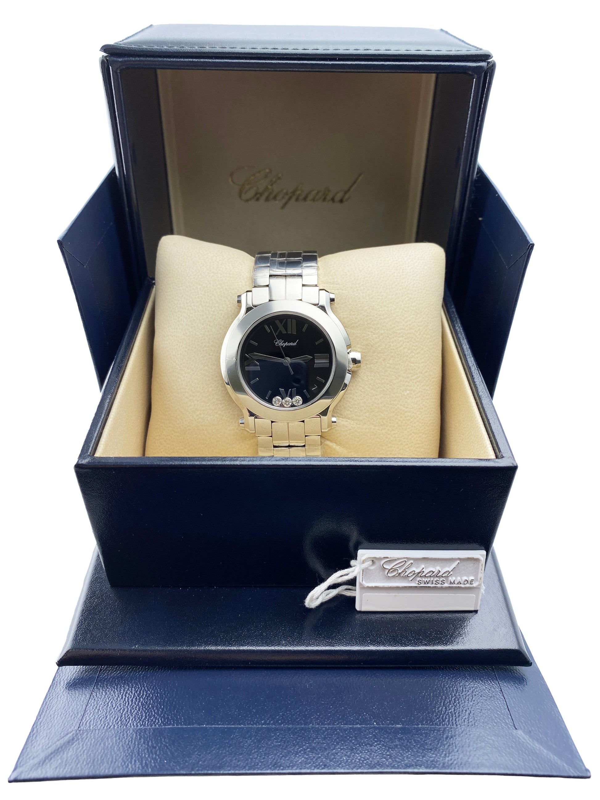 Chopard Happy Sport 278477-3014 Black Dial Ladies Watch