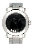 Chopard Happy Sport 278477-3014 Black Dial Ladies Watch Box Papers