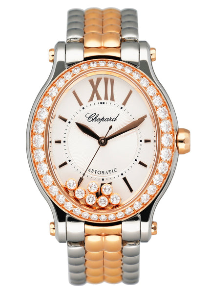 ◆ Happy Lucky  ④ Chopard Happy Sport Blue MOP Dial Blue Leather Floating