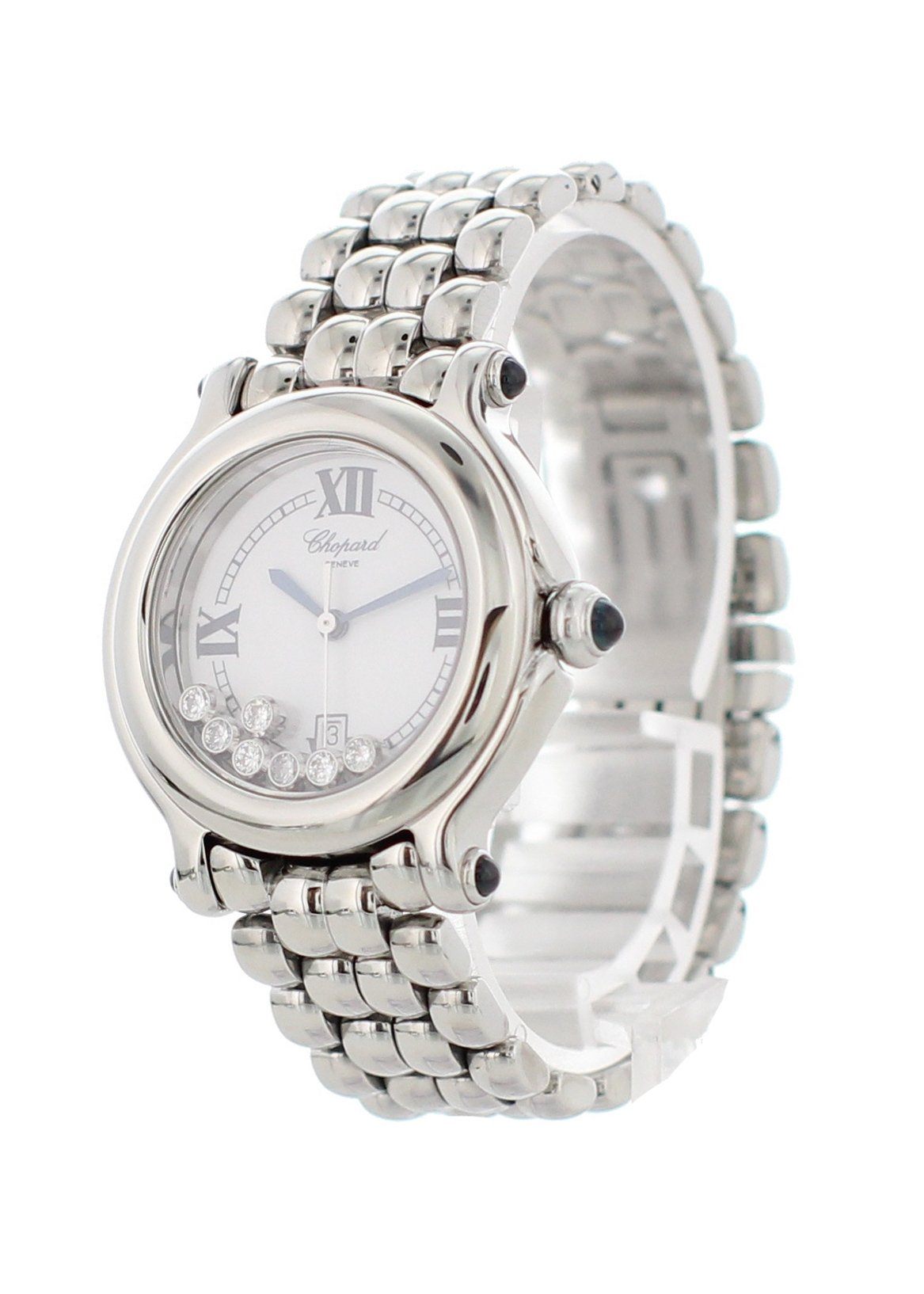 Chopard Happy Sport 8236 Stainless Steel Floating Diamonds - Wristwatch