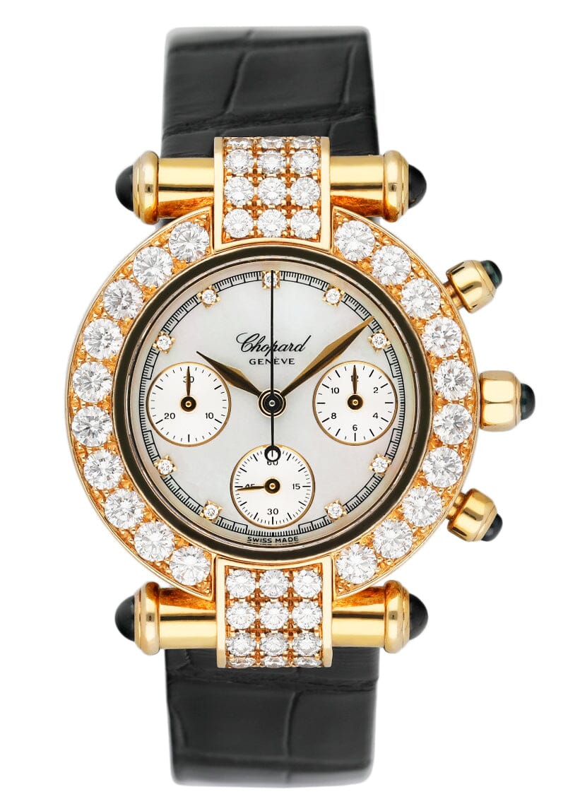 Chopard Imperiale 38/3168-23 MOP Diamond 18K Yellow Gold Ladies Watch With Box - Watches