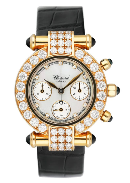 Chopard Imperiale 38/3168-23 MOP Diamond 18K Yellow Gold Ladies Watch With Box - Watches