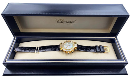 Chopard Imperiale 38/3168-23 MOP Diamond 18K Yellow Gold Ladies Watch With Box - Watches