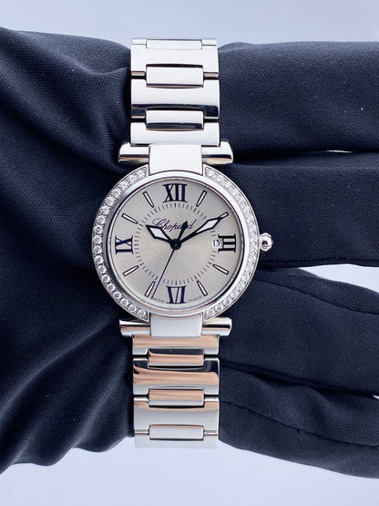 Chopard Imperiale 388541-3004 Diamond Steel Ladies Watch Box & Papers - Wristwatch