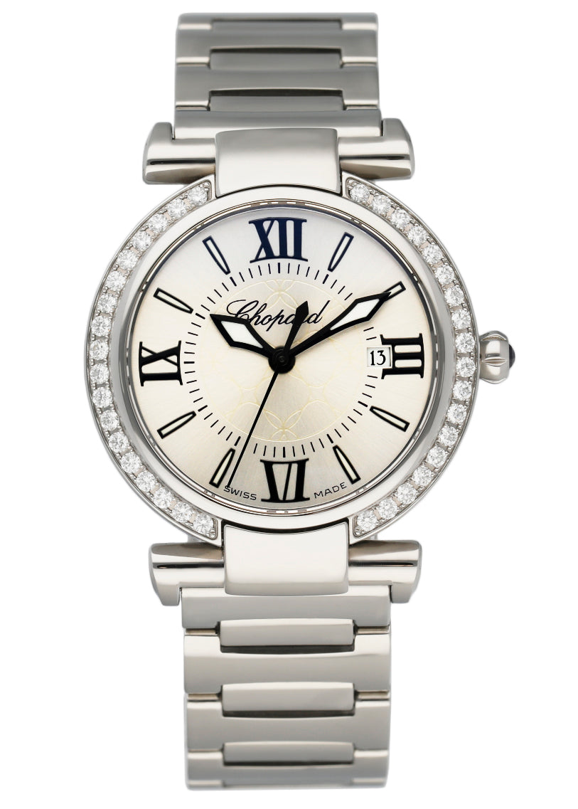 Chopard Imperiale 388541-3004 Diamond Steel Ladies Watch Box & Papers - Wristwatch