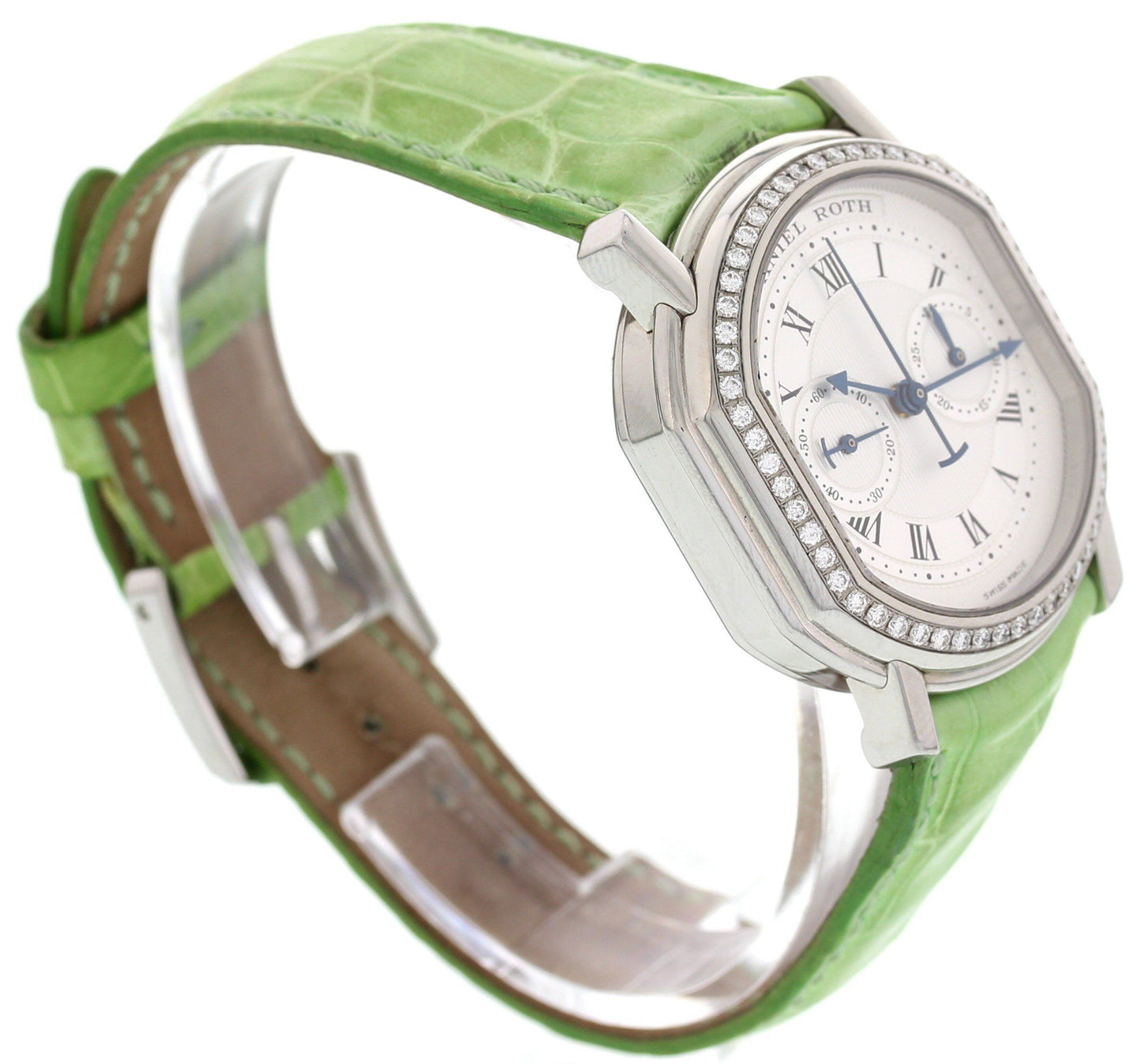 Daniel Roth Masters Chronograph Stainless Steel & Diamond Watch 447.J.10 - Wristwatch