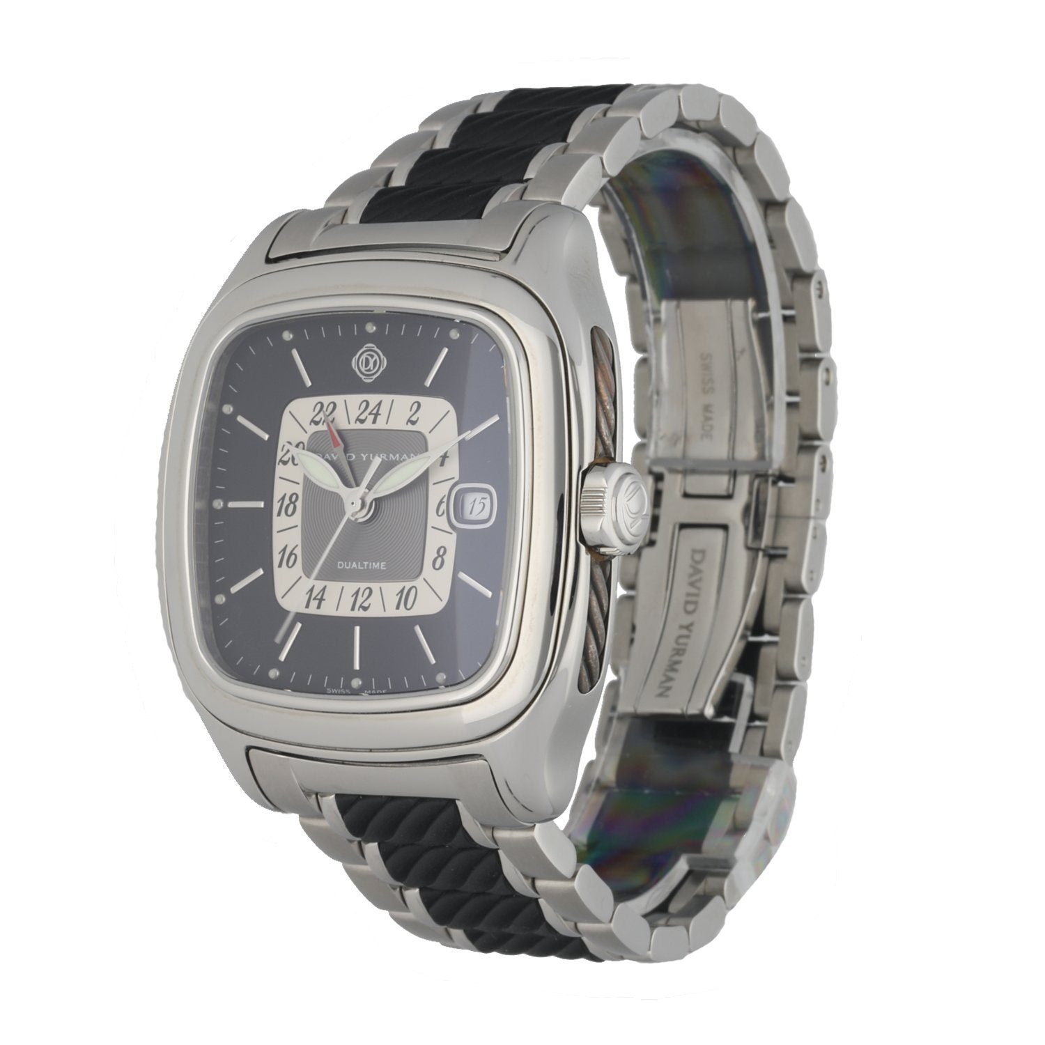 David Yurman T306-DST Thoroughbred Dual Time Automatic Watch
