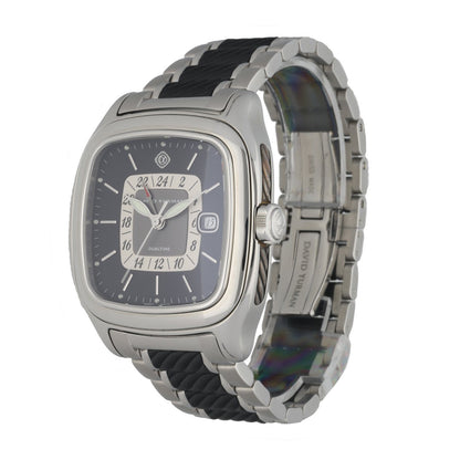 David Yurman T306-DST Thoroughbred Dual Time Automatic Watch