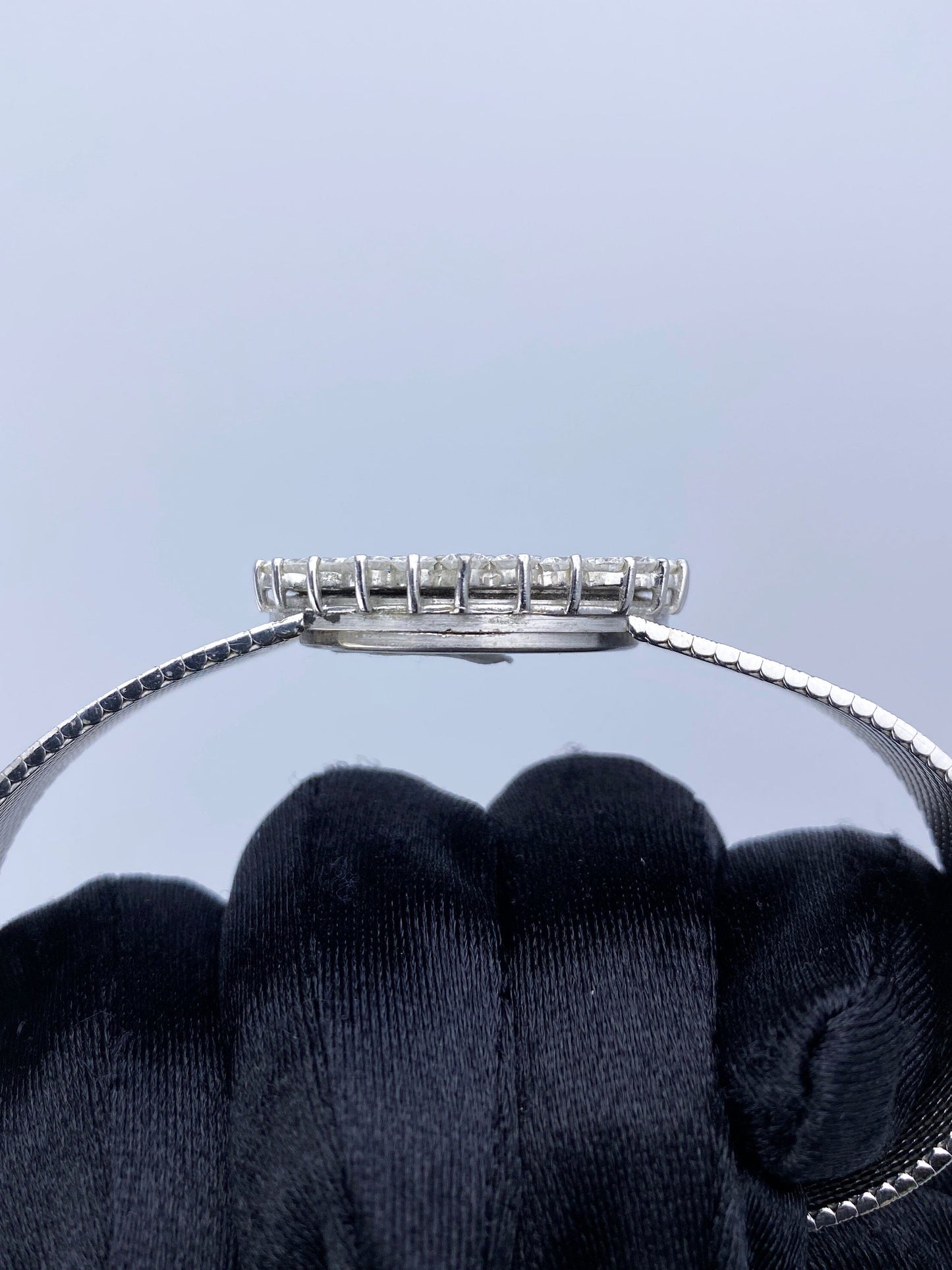 Delanear Opal Dial Diamond Bezel Ladies Watch