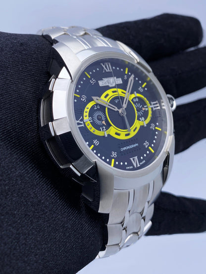 Dewitt Academia FTV.CHR.006.S2 Black & Yellow Dial Mens Watch Box Papers - Watches