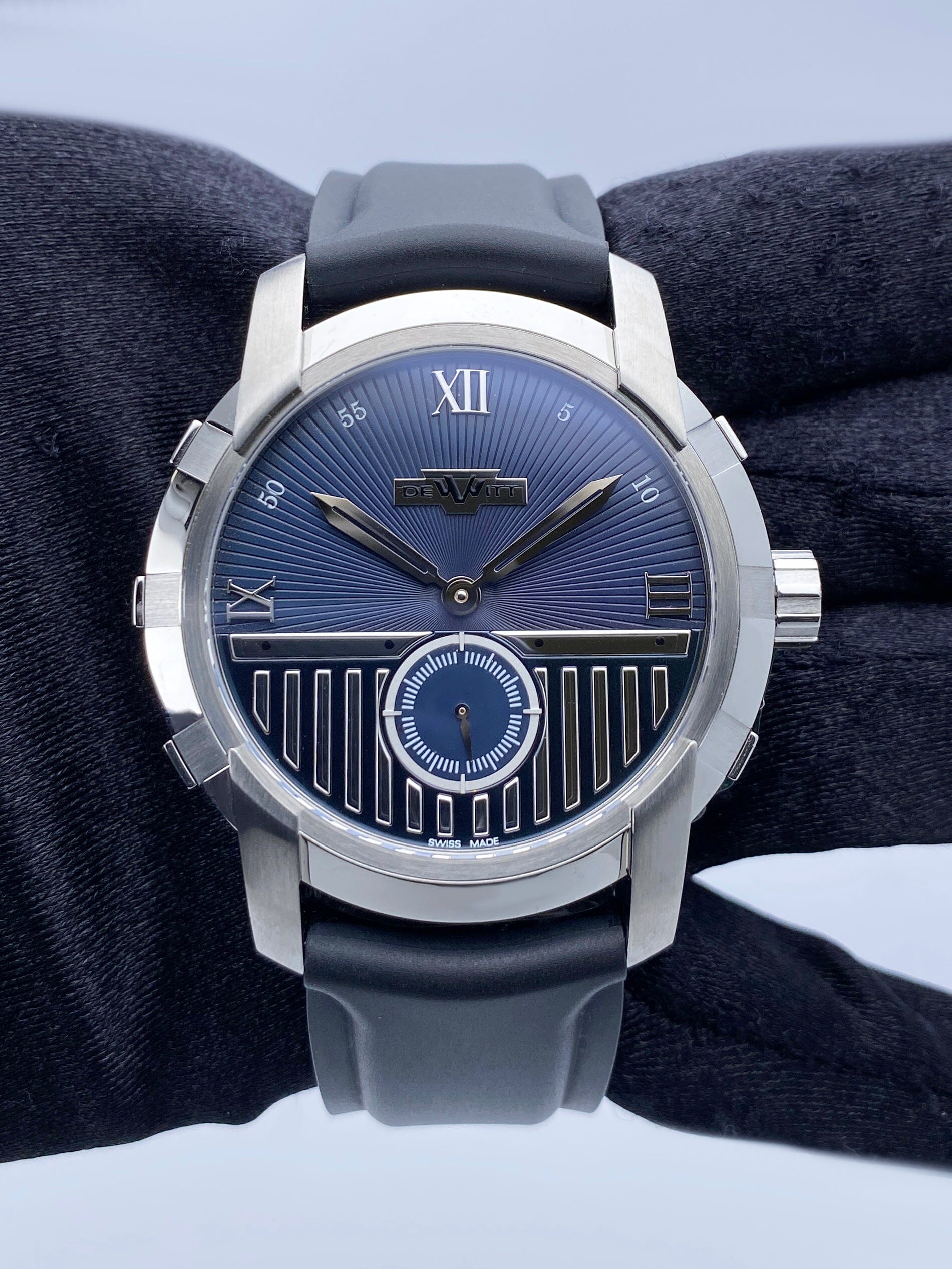 Dewitt Academia FTV.PTS Blue Dial Mens Watch Box Papers - Watches