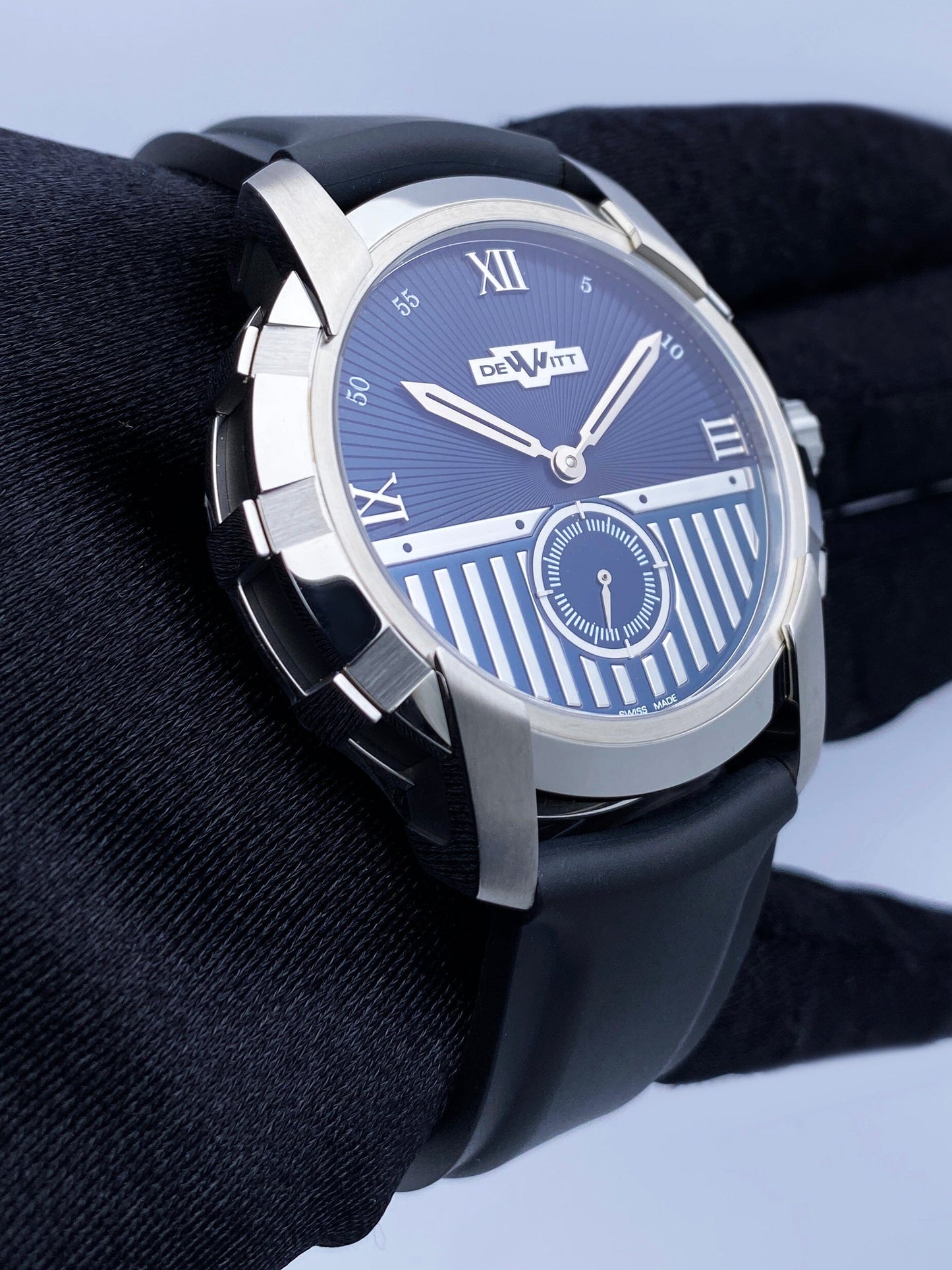 Dewitt Academia FTV.PTS Blue Dial Mens Watch Box Papers - Watches