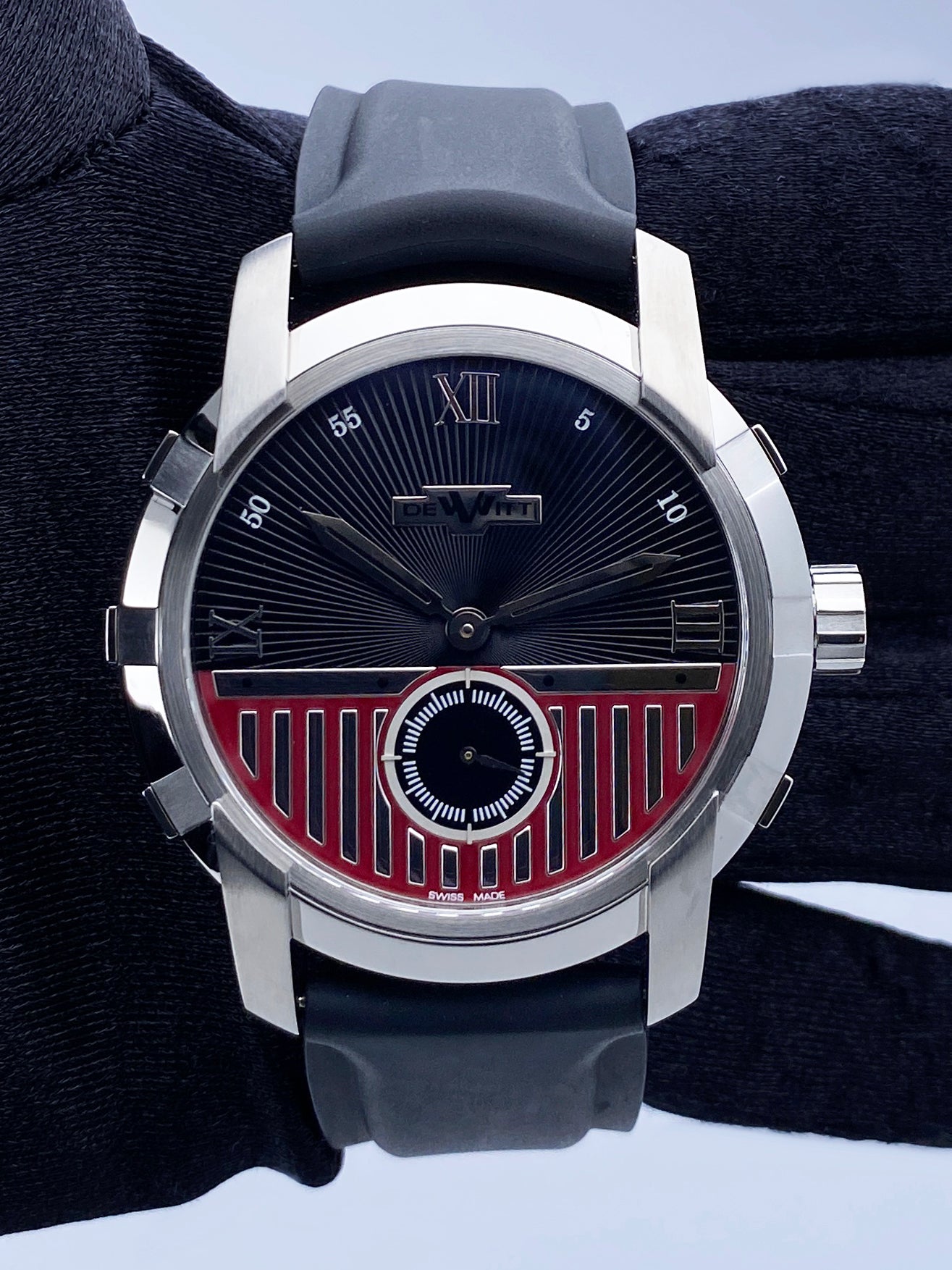Dewitt Academia FTV.PTS.001.RFB Stainless Steel Mens Watch Box Papers - Wristwatch