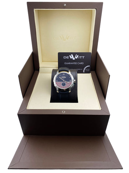 Dewitt Academia FTV.PTS.001.RFB Stainless Steel Mens Watch Box Papers - Wristwatch