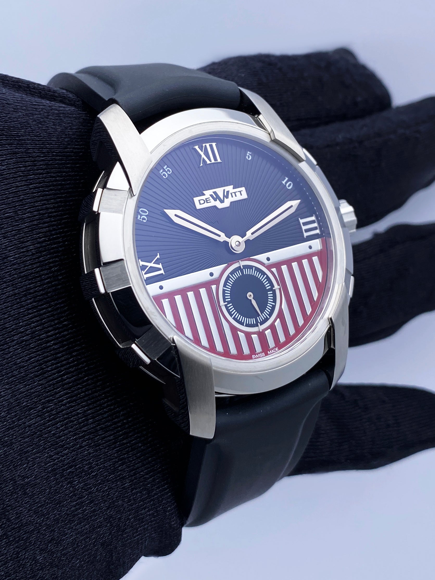 Dewitt Academia FTV.PTS.001.RFB Stainless Steel Mens Watch Box Papers - Wristwatch