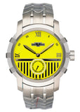 Dewitt Glorious Knight FTV.PTS.006.S Yellow Dial Mens Watch Box Papers - Watches