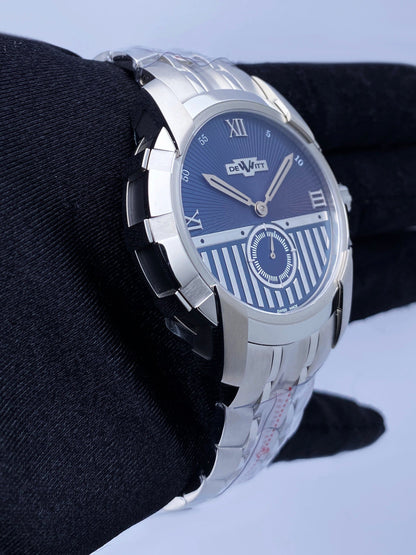 Dewitt Glorious Knight FTV.PTS.007.S Blue Dial Mens Watch Box Papers