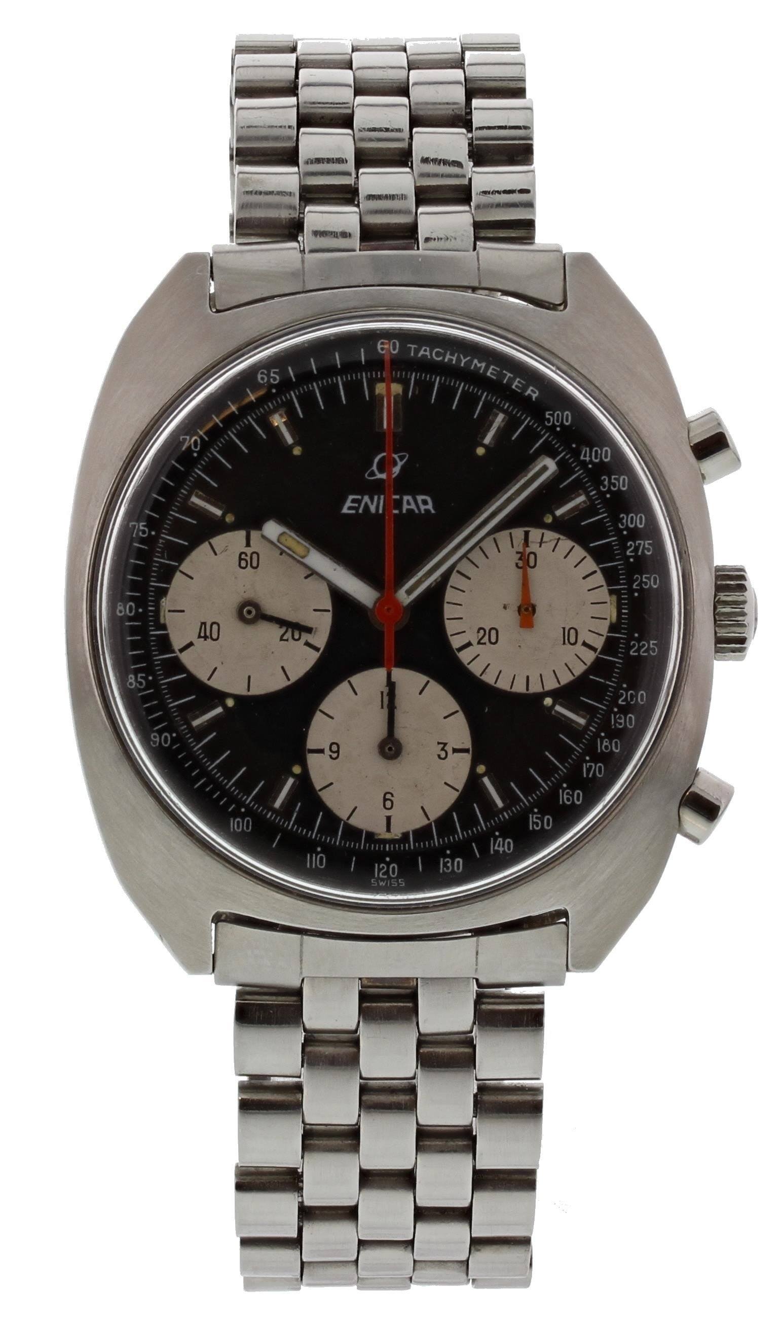 Enicar Chronograph Vintage 072 01 03 Valjoux 72