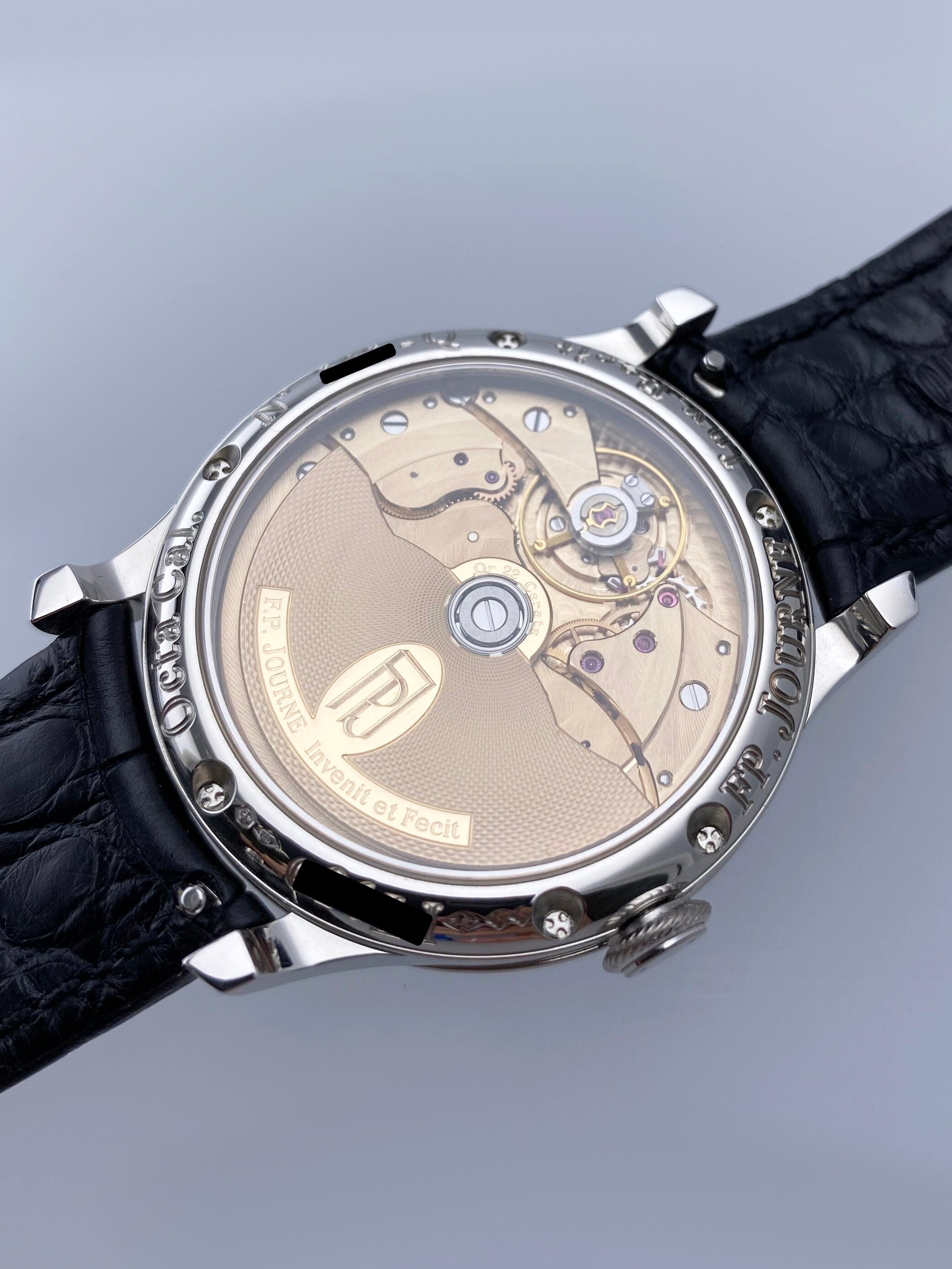 Men's F.P.Journe Octa Calendrier Watch - 38mm Silver Dial – Phigora