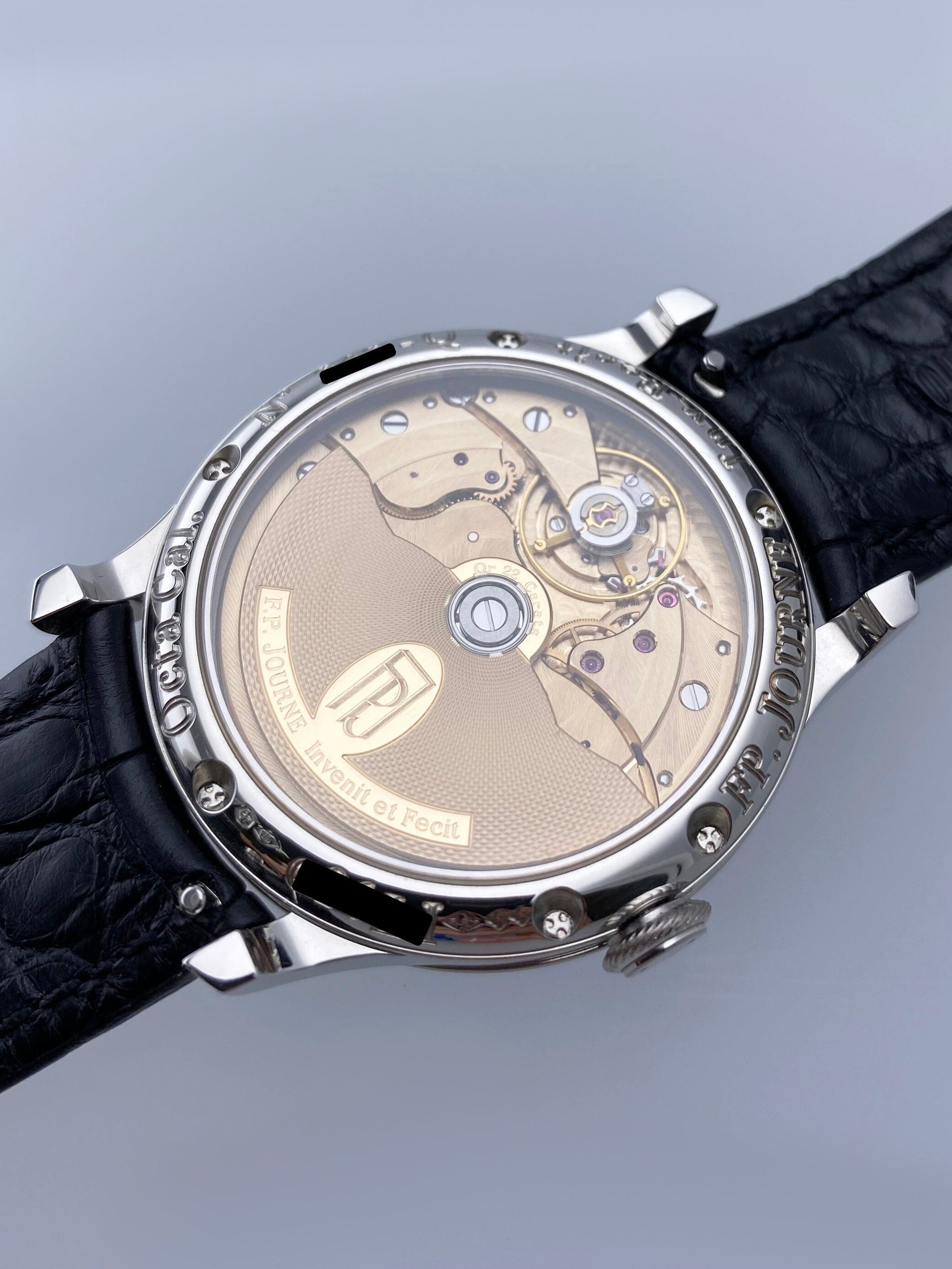 F.P.Journe Octa Calendrier 38mm Silver Dial Platinum Mens Watch Box Papers - Watches