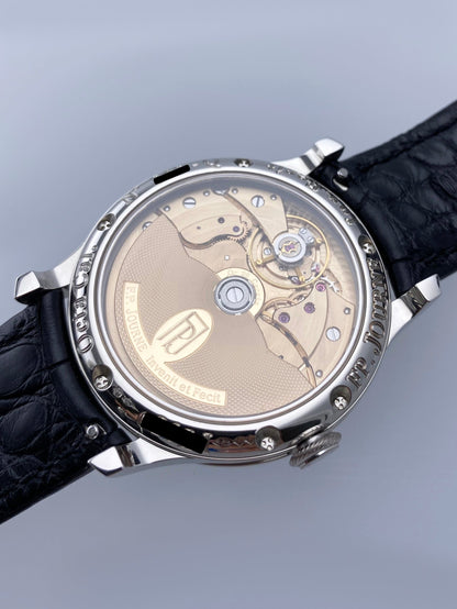 F.P.Journe Octa Calendrier 38mm Silver Dial Platinum Mens Watch Box Papers - Watches