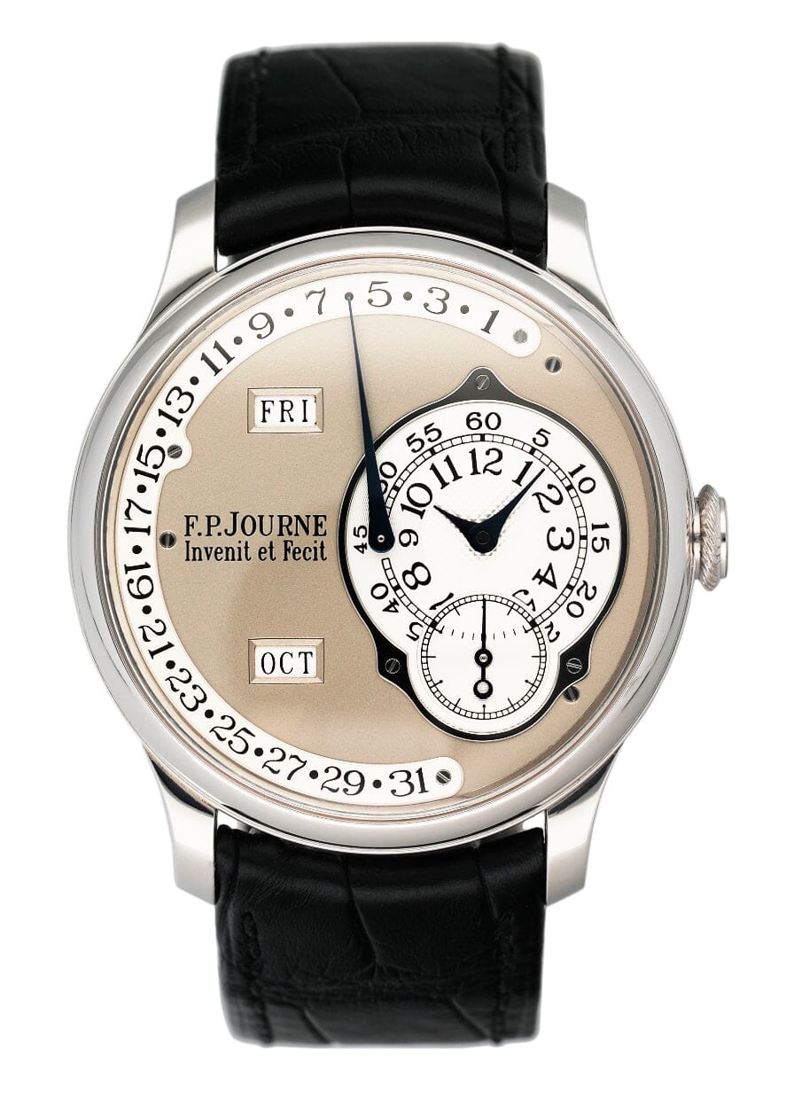 F.P.Journe Octa Calendrier 38mm Silver Dial Platinum Mens Watch Box Papers - Watches