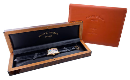 Franck Muller Crazy Hours 5850 CH 18K Rose Gold Mens Watch Box Papers