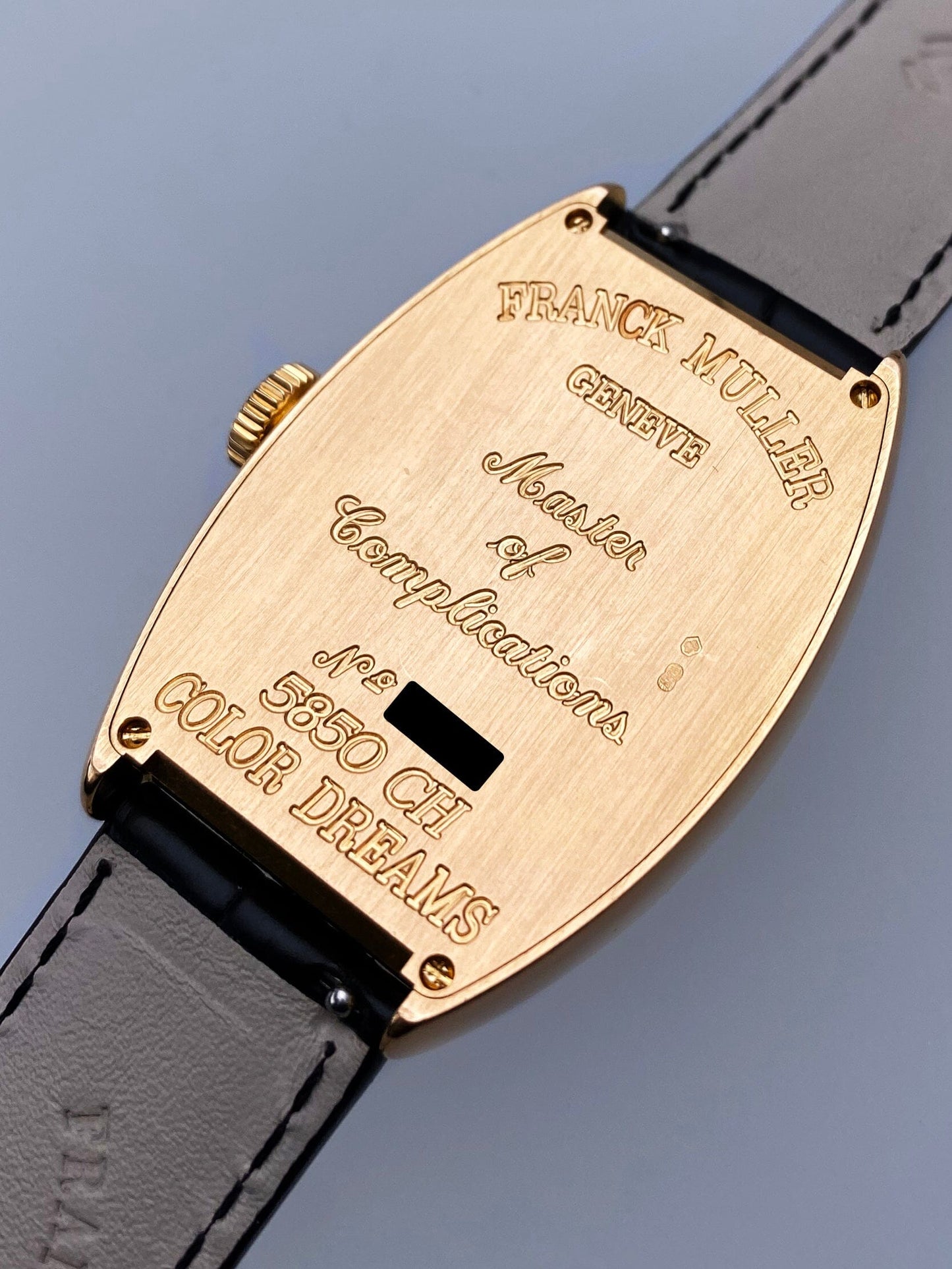 Franck Muller Crazy Hours 5850 CH 18K Rose Gold Mens Watch Box Papers