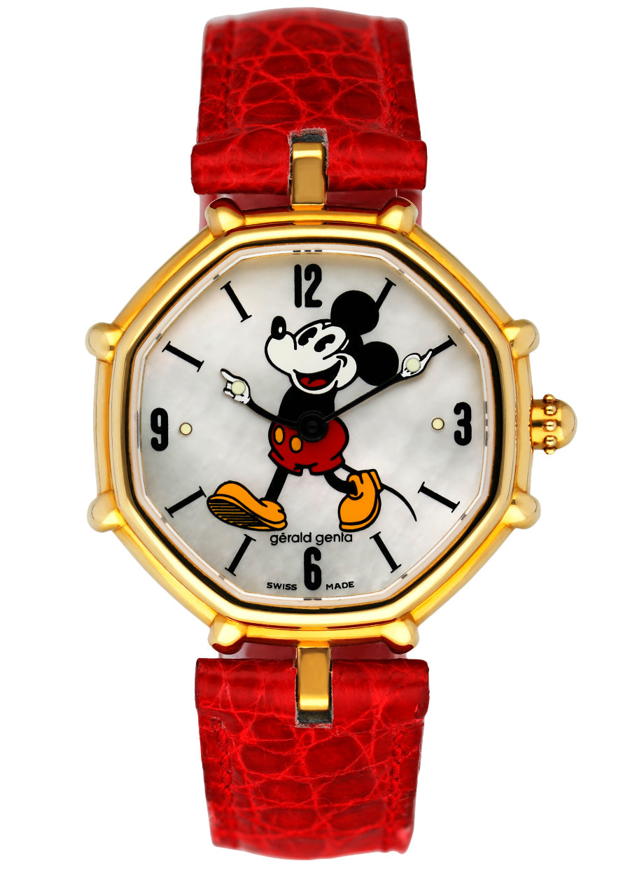 Gérald Genta Disney G.3250.7 Micky Mouse Dial Ladies Watch Box Papers - Wristwatch