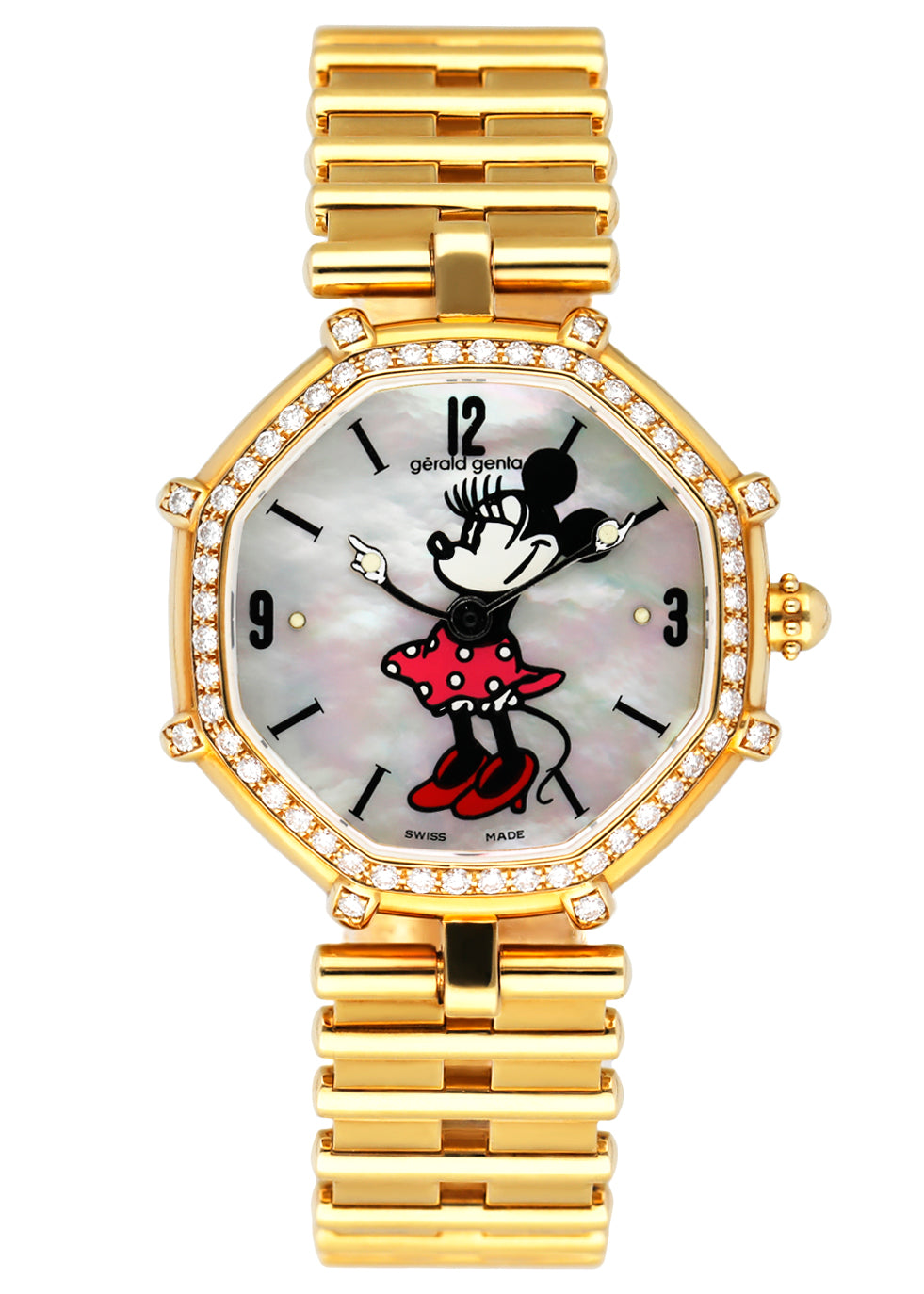 Gérald Genta Disney G.3250.7 Minnie Mouse Dial Ladies Watch Box Papers