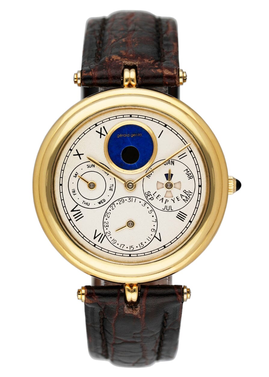 Gérald Genta G21324 Perpetual Calendar Yellow Gold Mens Watch - Watches