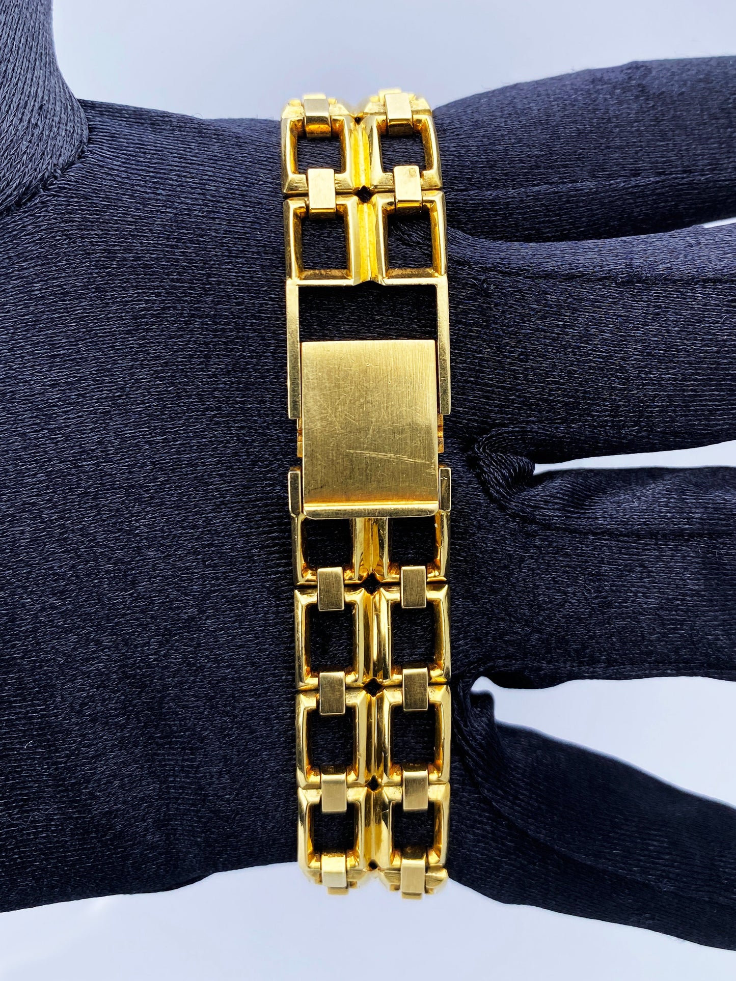 Gérald Genta Mouawad Wood Bezel 18K Yellow Gold Watch