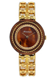 Gérald Genta Mouawad Wood Bezel 18K Yellow Gold Watch