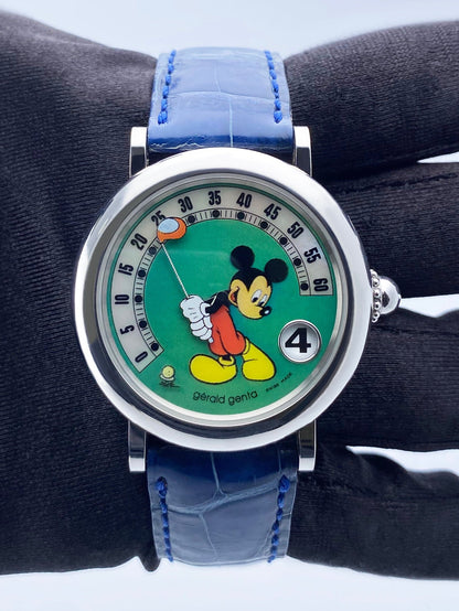 Gérald Genta Retro Fantasy G.3632 Micky Mouse Golfing Dial Mens Watch