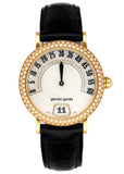Gérald Genta Retro G.3624 Diamonds Dial Gold Ladies Watch Box Papers
