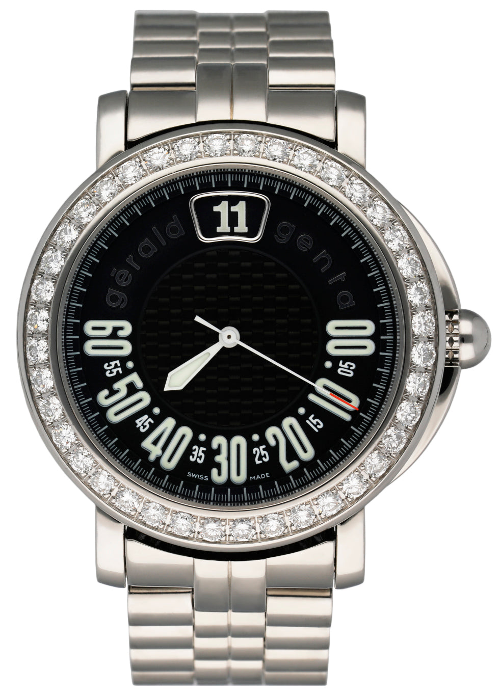 genta Gérald Genta Retro Sport RSP.L.10 Diamonds Dial Mens Watch