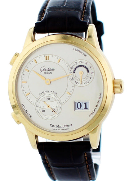 Glashutte Original Panomatic Venue 90-04-01-001-04 18k Yellow Gold Box Papers. - Virtual