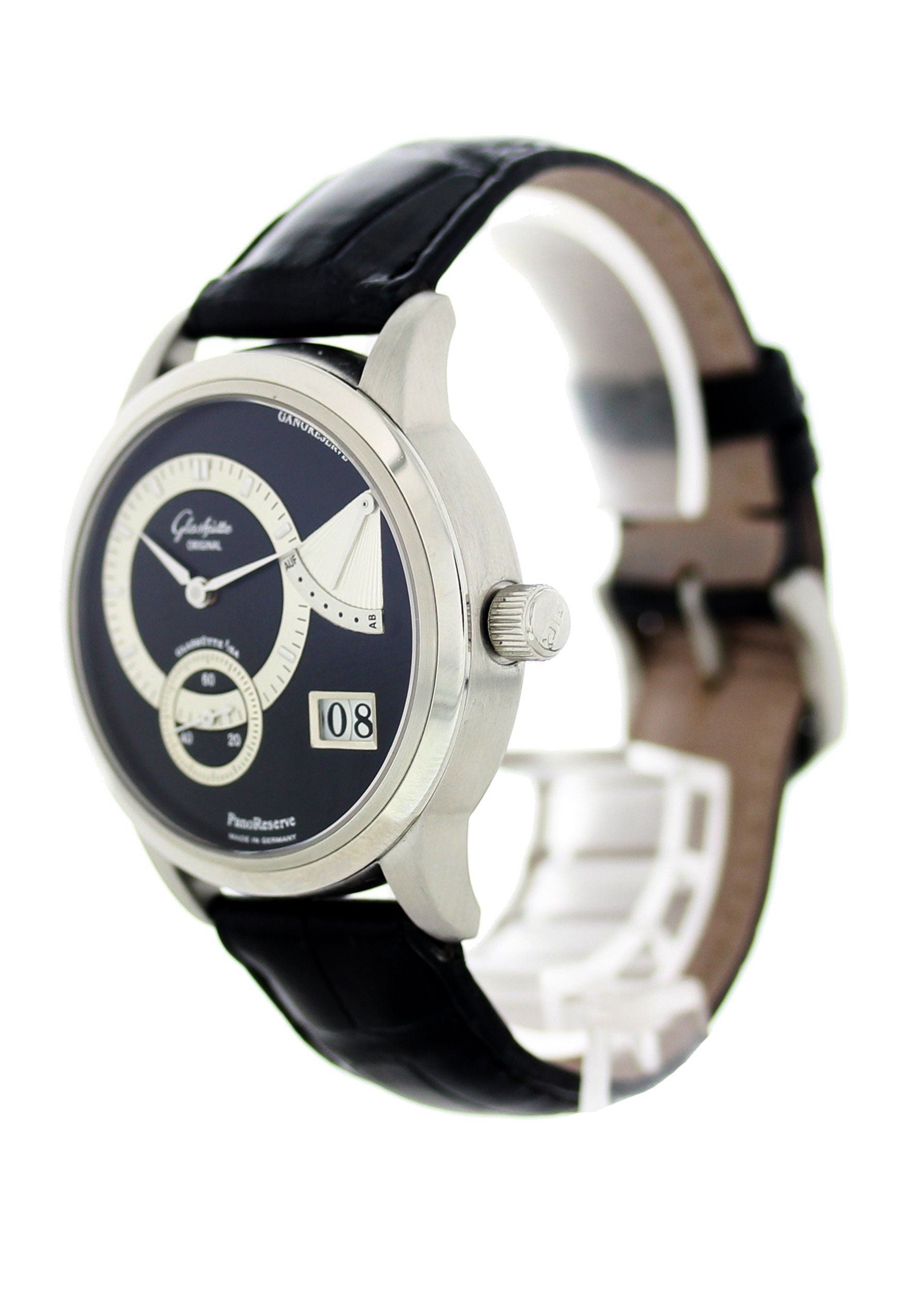 Glashutte Original PanoReserve PanoDate 65-01-03-03-04 Platinum Box Papers. - Virtual
