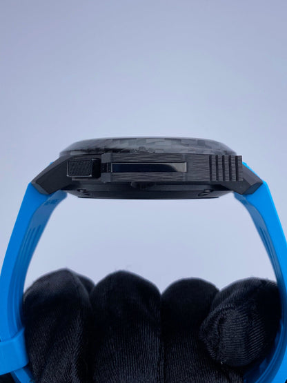 Graham Chronofighter Oversize Superlight Carbon Blue Mens Watch Box Papers