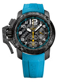 Graham Chronofighter Oversize Superlight Carbon Blue Mens Watch Box Papers